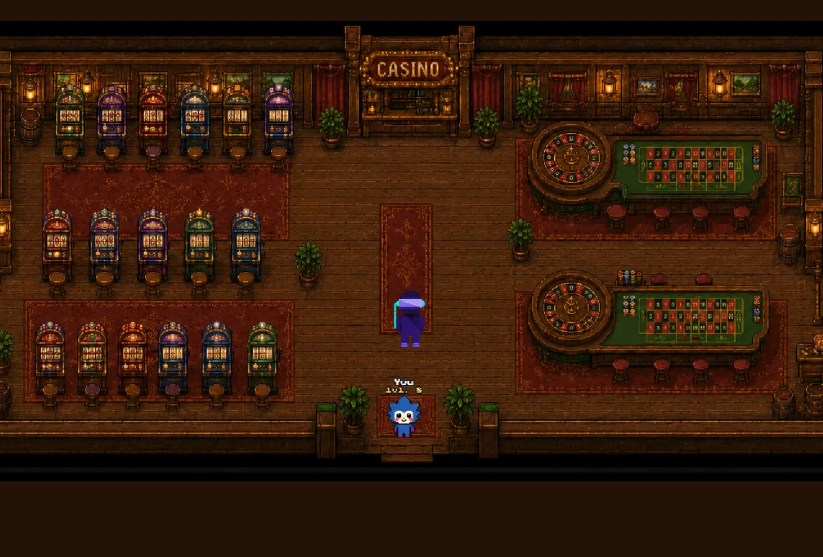 Inside the casino